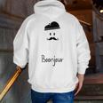 French Teacher Halloween Bonjour Ghost Men Zip Up Hoodie Back Print, funny gift French Teacher Halloween Bonjour Ghost Men Zip Up Hoodie Back Print, funny gift