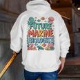 Future Marine Biologist Student Biology Teacher Kids Men Zip Up Hoodie Back Print, Future Teacher Hoodies, funny gift