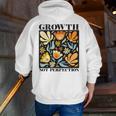 Growth Not Perfection Abstract Florals SPED Teacher Men Zip Up Hoodie Back Print, funny gift Growth Not Perfection Abstract Florals SPED Teacher Men Zip Up Hoodie Back Print, funny gift