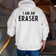 Halloween Teacher Im An Eraser Costume Kids Men Women Men Zip Up Hoodie Back Print, funny gift