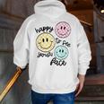 Happy To See Your Face Smile Face Teacher Back To School Men Zip Up Hoodie Back Print, funny gift Happy To See Your Face Smile Face Teacher Back To School Men Zip Up Hoodie Back Print, funny gift