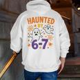 Haunted 67 Ghost Math Teacher Halloween Costume Math Pun Men Zip Up Hoodie Back Print, funny gift Haunted 67 Ghost Math Teacher Halloween Costume Math Pun Men Zip Up Hoodie Back Print, funny gift