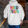Head Start Team Homeschool Teacher Headstart Back To School Men Zip Up Hoodie Back Print, funny gift
