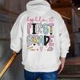 Hello First Grade Teacher Coquette Pencil Bow Back To School Men Zip Up Hoodie Back Print, First Grade Teacher Hoodies, funny gift Hello First Grade Teacher Coquette Pencil Bow Back To School Men Zip Up Hoodie Back Print, First Grade Teacher Hoodies, funny gift