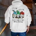 It's Fine We'Re Fine Gnome Pre-K Teacher Christmas Light For Men Women Men Zip Up Hoodie Back Print, funny gift It's Fine We'Re Fine Gnome Pre-K Teacher Christmas Light For Men Women Men Zip Up Hoodie Back Print, funny gift