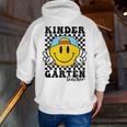 Kindergarten Teacher Hippie Smile Face Back School Men Zip Up Hoodie Back Print, funny gift Kindergarten Teacher Hippie Smile Face Back School Men Zip Up Hoodie Back Print, funny gift