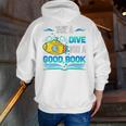 Librarian Teacher Dive Into A Good Book Reading Premium Tri-Blend Men Zip Up Hoodie Back Print, funny gift Librarian Teacher Dive Into A Good Book Reading Premium Tri-Blend Men Zip Up Hoodie Back Print, funny gift