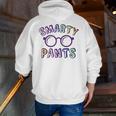 Little Mr Miss SMARTY PANTS Graduation Alumni Teacher Men Zip Up Hoodie Back Print, funny gift