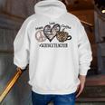 Peace Love Coffee Science Teacher Men Zip Up Hoodie Back Print, Science Teacher Hoodies, funny gift