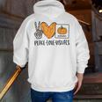 Peace Love Visuals Sped Teacher Pumpkin Skeleton Halloween Men Zip Up Hoodie Back Print, funny gift Peace Love Visuals Sped Teacher Pumpkin Skeleton Halloween Men Zip Up Hoodie Back Print, funny gift