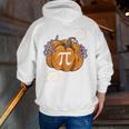 Pi Day Pumpkin Pi Math Teacher Halloween Costume Men Zip Up Hoodie Back Print, funny gift