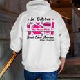 Pre-k Teacher In October We Wear Pink Breast Cancer Men Zip Up Hoodie Back Print, funny gift