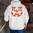 Pumpkin Pi Pie Math Thanksgiving Science Teacher Men Zip Up Hoodie Back Print, Science Teacher Hoodies, funny gift