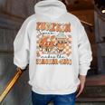 Pumpkin Spice Makes The Teacher Nice Teacher Graduation Men Zip Up Hoodie Back Print, funny gift