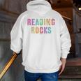 READING ROCKS English Teacher ELA ABCD Read Star Kinder Men Zip Up Hoodie Back Print, English Teacher Hoodies, funny gift READING ROCKS English Teacher ELA ABCD Read Star Kinder Men Zip Up Hoodie Back Print, English Teacher Hoodies, funny gift