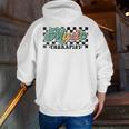 Retro Checkered Music Therapist Squad Music Therapy Teacher For Men Women Men Zip Up Hoodie Back Print, funny gift Retro Checkered Music Therapist Squad Music Therapy Teacher For Men Women Men Zip Up Hoodie Back Print, funny gift