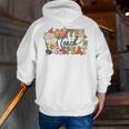 Retro Grovvy Coffee Teach Repeat Teacher Men Zip Up Hoodie Back Print, funny gift Retro Grovvy Coffee Teach Repeat Teacher Men Zip Up Hoodie Back Print, funny gift