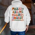 Retro PE Teacher What Are We Doing Today School Coach Women Men Zip Up Hoodie Back Print, Pe Teacher Hoodies, funny gift Retro PE Teacher What Are We Doing Today School Coach Women Men Zip Up Hoodie Back Print, Pe Teacher Hoodies, funny gift