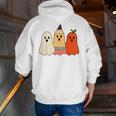Retro Pencil Ghost Boo Spooky Teacher Halloween Costume Men Zip Up Hoodie Back Print, funny gift Retro Pencil Ghost Boo Spooky Teacher Halloween Costume Men Zip Up Hoodie Back Print, funny gift