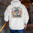 These Boots Are Made Teaching Western Cowboy Teacher Men Zip Up Hoodie Back Print, funny gift These Boots Are Made Teaching Western Cowboy Teacher Men Zip Up Hoodie Back Print, funny gift