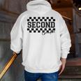 Second Grade Checkered Teacher 1st Day Back To School Women Men Zip Up Hoodie Back Print, funny gift Second Grade Checkered Teacher 1st Day Back To School Women Men Zip Up Hoodie Back Print, funny gift