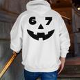 Six Seven Halloween Costume For Students Teachers 6 7 Men Zip Up Hoodie Back Print, funny gift