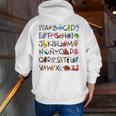 SPANISH ALPHABET MAESTRA SPANISH TEACHER Men Zip Up Hoodie Back Print, funny gift SPANISH ALPHABET MAESTRA SPANISH TEACHER Men Zip Up Hoodie Back Print, funny gift
