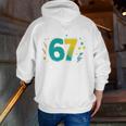 I Survived 67 Days Of School Teachers Students Meme Men Zip Up Hoodie Back Print, funny gift I Survived 67 Days Of School Teachers Students Meme Men Zip Up Hoodie Back Print, funny gift
