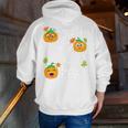 I Teach The Cutest Pumpkins In The Patch Teacher Men Zip Up Hoodie Back Print, funny gift