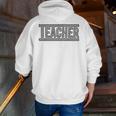 Teacher Checkered Racing Teacher Appreciation Men Women Men Zip Up Hoodie Back Print, funny gift Teacher Checkered Racing Teacher Appreciation Men Women Men Zip Up Hoodie Back Print, funny gift