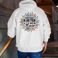 Teacher Flair Pen Art Lover School Supplies Men Zip Up Hoodie Back Print, funny gift