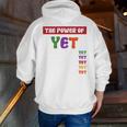 Teacher Growth Mindset Power Of Yet Men Zip Up Hoodie Back Print, funny gift