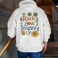 Teacher Inspire Love Men Zip Up Hoodie Back Print, funny gift Teacher Inspire Love Men Zip Up Hoodie Back Print, funny gift