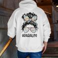 Teacher Para Life Tee Paraprofessional Cute Messy Bun Men Zip Up Hoodie Back Print, funny gift Teacher Para Life Tee Paraprofessional Cute Messy Bun Men Zip Up Hoodie Back Print, funny gift