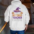 This Is My Tired Teacher Costume Halloween Premium Tri-Blend Men Zip Up Hoodie Back Print, funny gift This Is My Tired Teacher Costume Halloween Premium Tri-Blend Men Zip Up Hoodie Back Print, funny gift