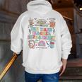 The Tired Teachers Department Retro Groovy Back To School Men Zip Up Hoodie Back Print, funny gift The Tired Teachers Department Retro Groovy Back To School Men Zip Up Hoodie Back Print, funny gift