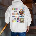 Turkey Thanksgiving Art Teacher Costume Tee For Artists Men Zip Up Hoodie Back Print, funny gift Turkey Thanksgiving Art Teacher Costume Tee For Artists Men Zip Up Hoodie Back Print, funny gift