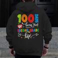 100 Days Of Living That 2nd Grade Life Boy Girl Teacher Men Zip Up Hoodie Back Print, 2nd Grade Teacher Gifts, funny design 100 Days Of Living That 2nd Grade Life Boy Girl Teacher Men Zip Up Hoodie Back Print, 2nd Grade Teacher Gifts, funny design