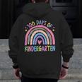 100th Day Of Kindergarten Teacher Kids 100 Days Smarter Men Zip Up Hoodie Back Print, funny design