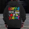 100th Day Of School Teachers Kids Girls Child Happy 100 Days Men Zip Up Hoodie Back Print, funny design 100th Day Of School Teachers Kids Girls Child Happy 100 Days Men Zip Up Hoodie Back Print, funny design