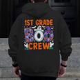 1st Grade Boo Crew First Grade Teacher Kids Happy Halloween Men Zip Up Hoodie Back Print, First Grade Teacher Gifts, funny design