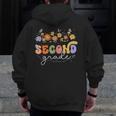 2nd Second Grade Teacher Wildflower Back To School Floral Men Zip Up Hoodie Back Print, 2nd Grade Teacher Gifts, funny design 2nd Second Grade Teacher Wildflower Back To School Floral Men Zip Up Hoodie Back Print, 2nd Grade Teacher Gifts, funny design