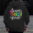 3rd Grade Team Pencil Teacher Student Back To School Girls Men Zip Up Hoodie Back Print, funny design 3rd Grade Team Pencil Teacher Student Back To School Girls Men Zip Up Hoodie Back Print, funny design