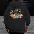3rd Third Grade Teacher Appreciation Teaching Wildflowers Men Zip Up Hoodie Back Print, funny design 3rd Third Grade Teacher Appreciation Teaching Wildflowers Men Zip Up Hoodie Back Print, funny design
