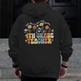 4th Fourth Grade Teacher Appreciation Teaching Wildflowers Men Zip Up Hoodie Back Print, 4th Grade Teacher Gifts, funny design 4th Fourth Grade Teacher Appreciation Teaching Wildflowers Men Zip Up Hoodie Back Print, 4th Grade Teacher Gifts, funny design