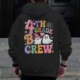 4th Grade Boo Crew Fourth Grade Teacher Kids Happy Halloween Men Zip Up Hoodie Back Print, 4th Grade Teacher Gifts, funny design