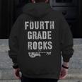 4th GRADE Rocks Teacher Rockstars I Teach Ready To Rock Men Zip Up Hoodie Back Print, 4th Grade Teacher Gifts, funny design