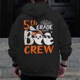 5th Grade Boo Crew Teachers Students Ghost Halloween Men Zip Up Hoodie Back Print, funny design