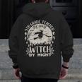 5th Grade Teacher By Day Witch By Night Halloween Men Zip Up Hoodie Back Print, funny design