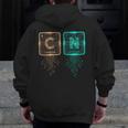 6 7 Science Chemistry Teacher Periodic Table Meme Men Zip Up Hoodie Back Print, Science Teacher Gifts, funny design